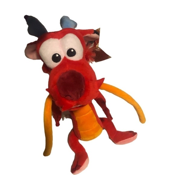 Nwt Disney Mulan Mushu Red Dragon Plushie Stuffie Plus 12” - Picture 1 of 10